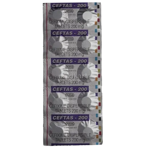 ceftas 200mg tablet 10's